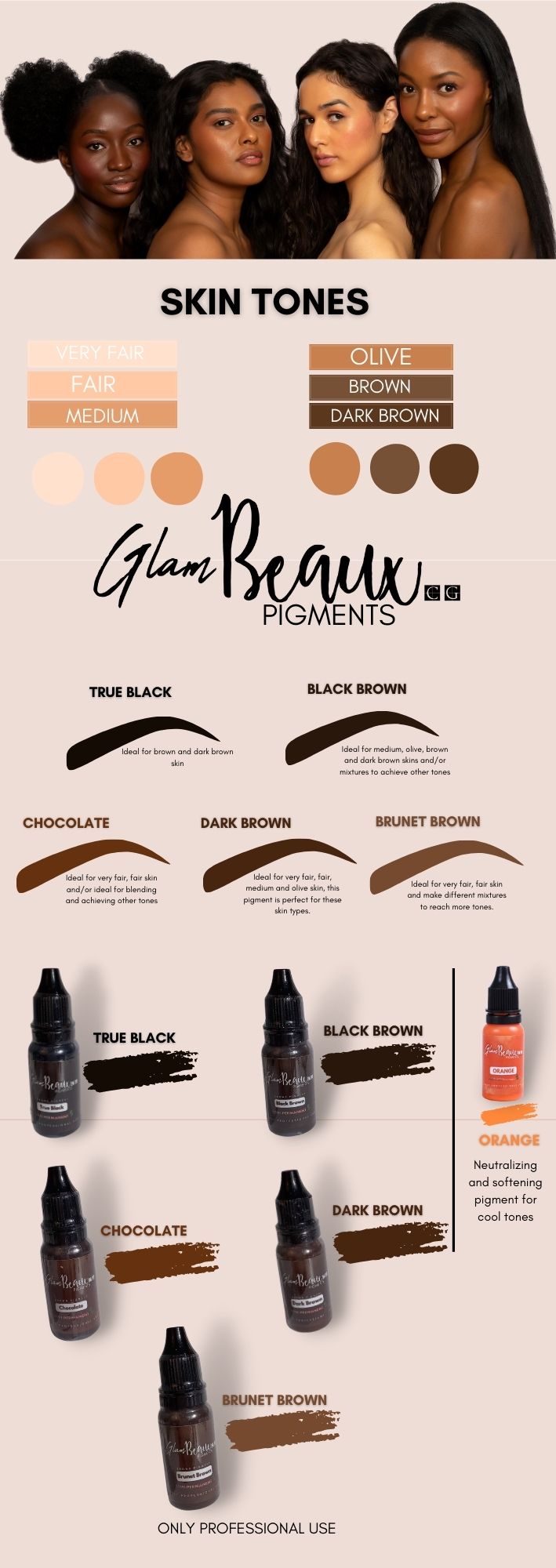 DARK BROWN BROWS PIGMENT